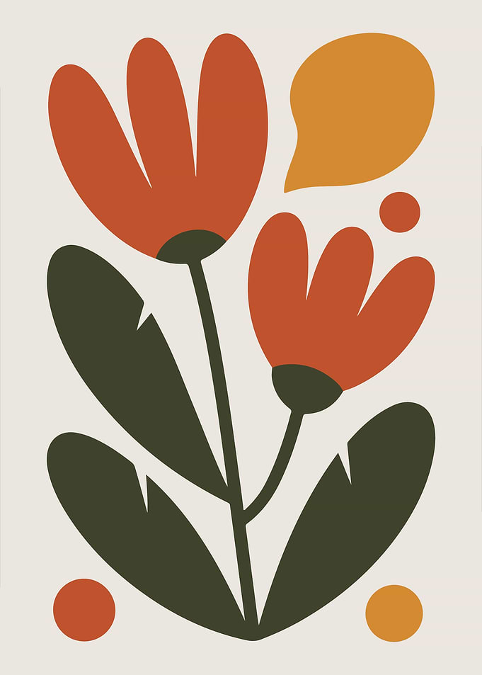 Abstract Floral Art Print