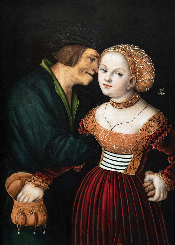 Renaissance Era Couple Portrait Painting