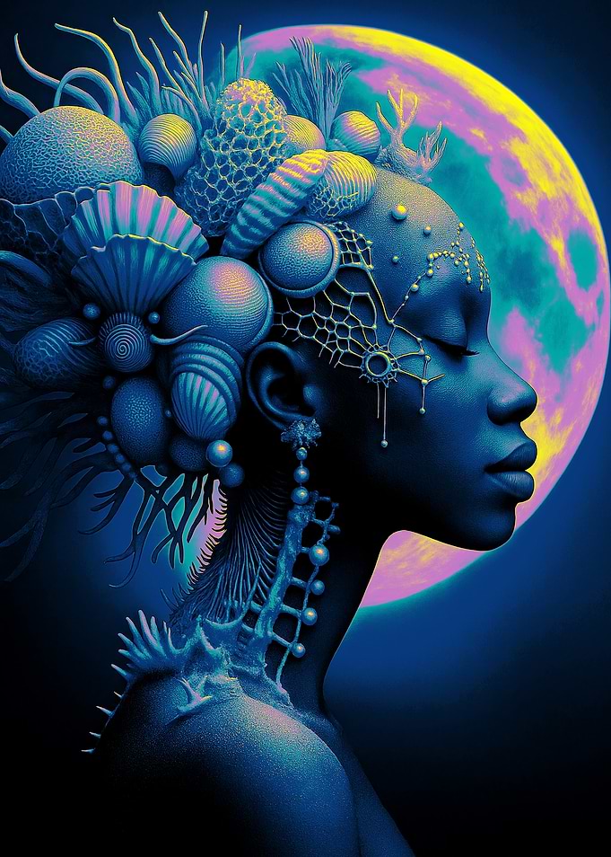 Moonlit Shell Goddess