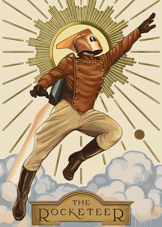 The Rocketeer in Flight