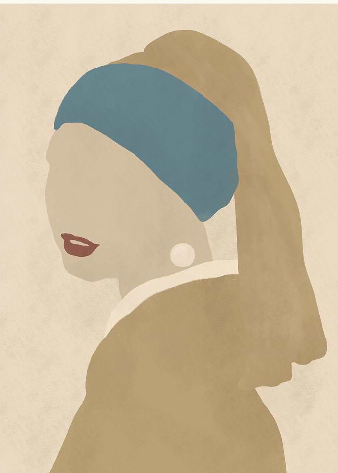 Girl with a Pearl Earring Illustration