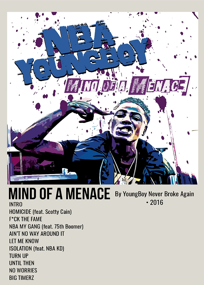 NBA Youngboy Mind of a Menace Album