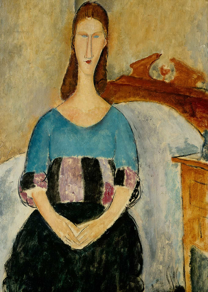 Modigliani-style Portrait of a Woman