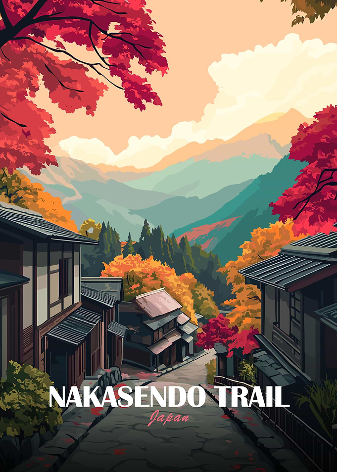 Nakasendo Trail Japan Autumn Landscape