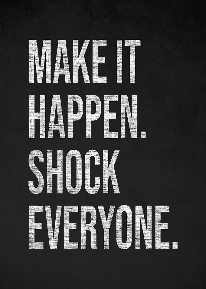 Motivational Text Art: Make It Happen