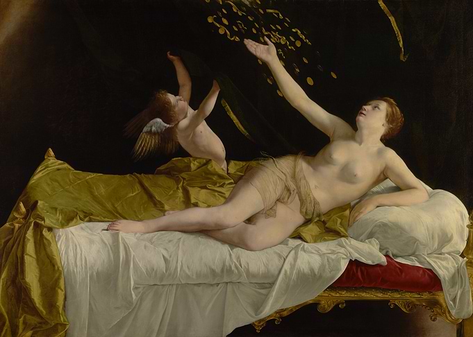 Danaë by Gustav Klimt