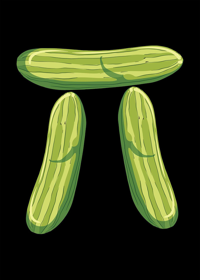 Cucumber Pickle Pi Symbol