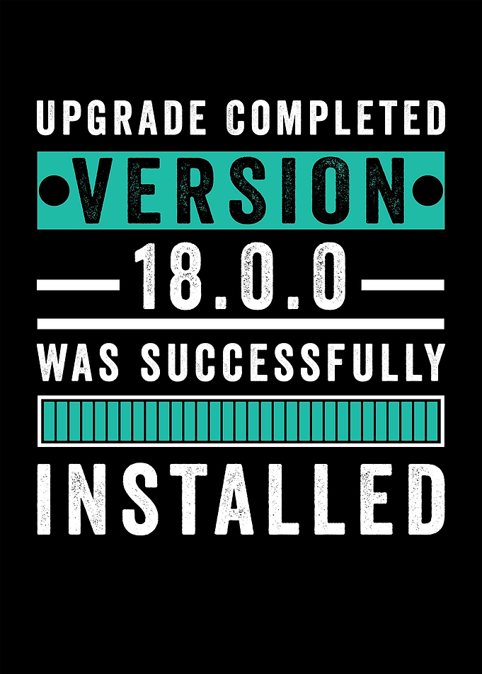 Upgrade Completed Version 18.0.0 Installed