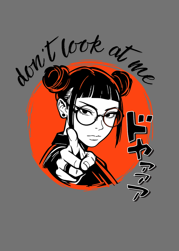 Don't Look At Me Anime Girl