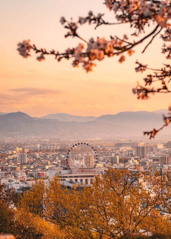 Sunset in Matsuyama, Japan
