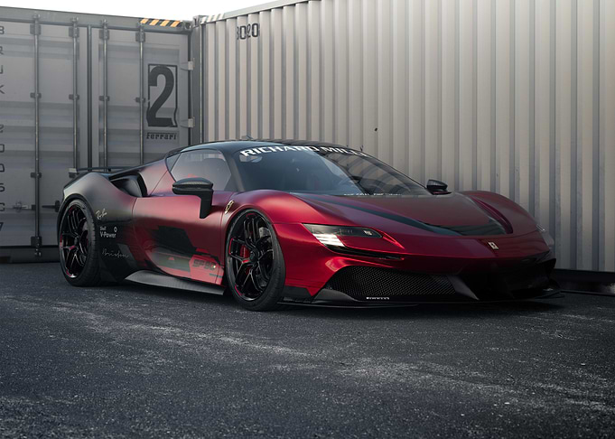 red ferrari sf90 stradale