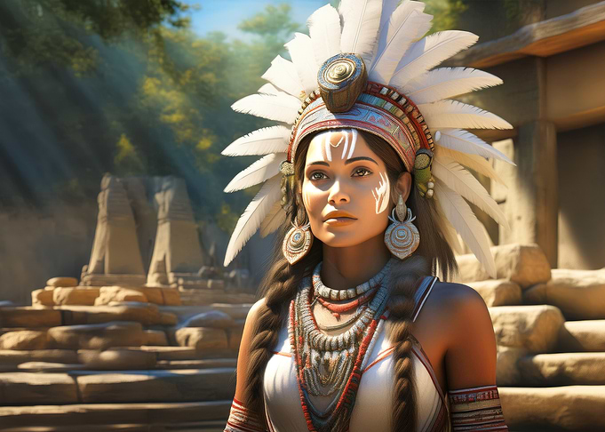 Native American Woman Portrait