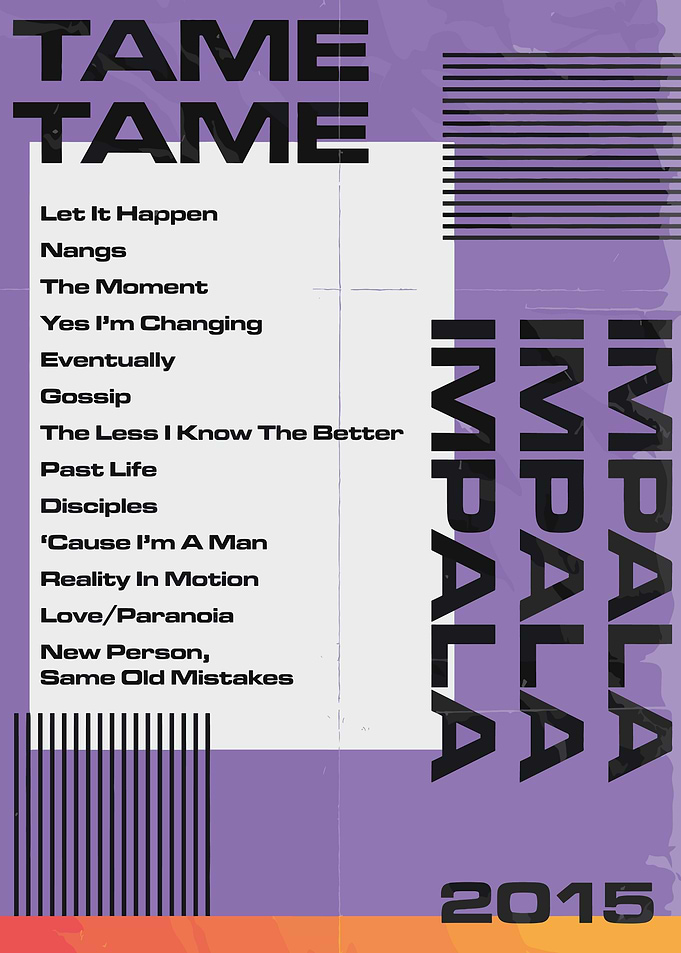 Tame Impala - Currents Album Art