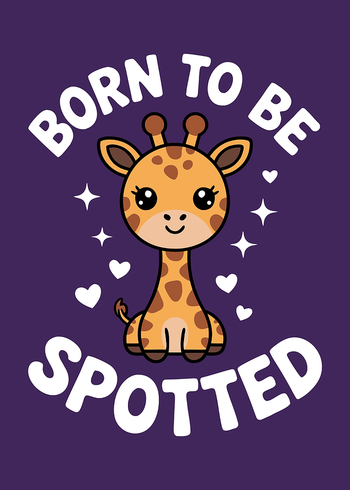 Cute Giraffe: Born to be Spotted