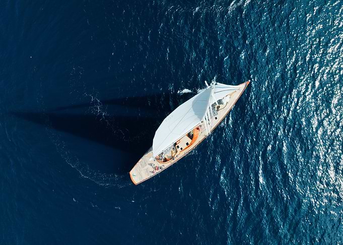 Sailboat on the Open Sea