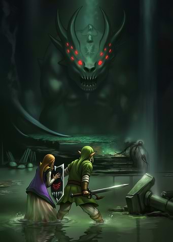 Link and Zelda vs Morpha