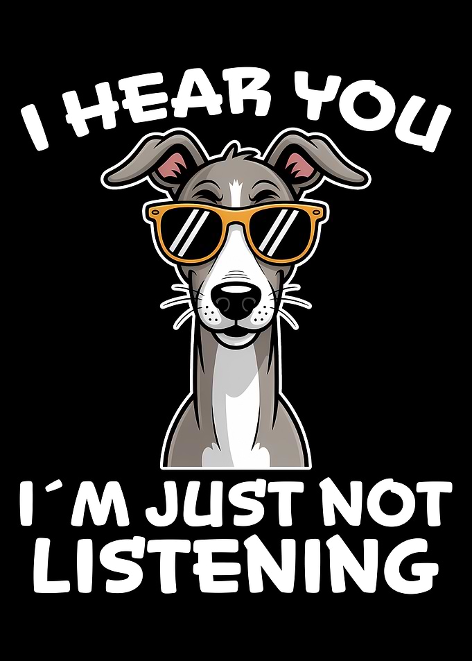 Cool Greyhound Dog with Sunglasses Illustration