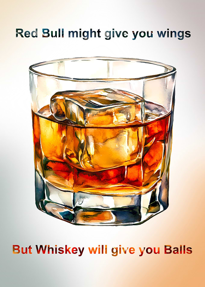 Funny Whiskey Humor Art