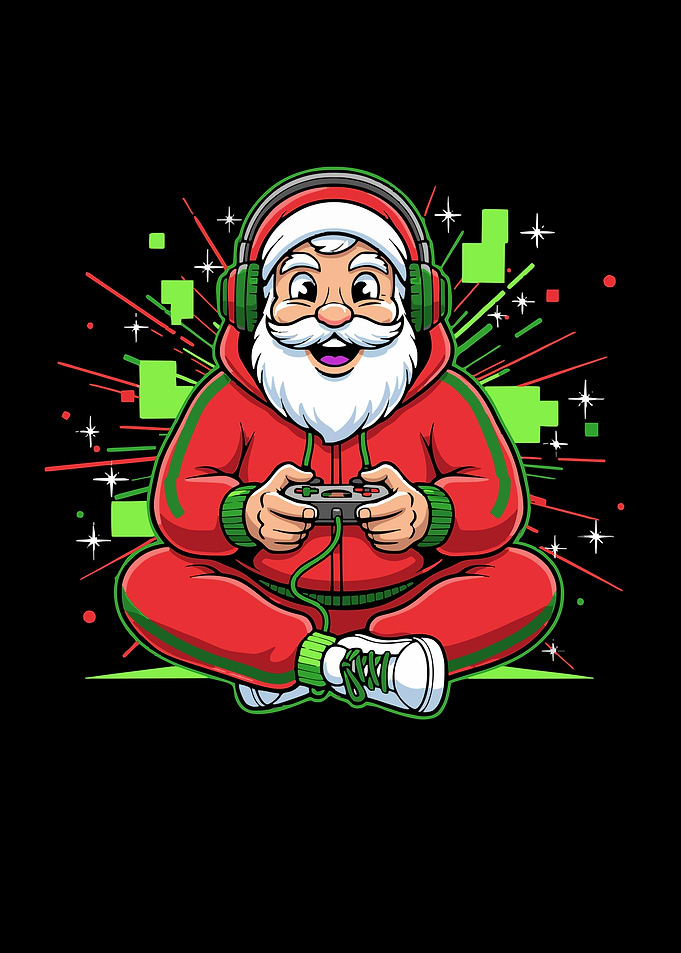 Christmas Man Gamer