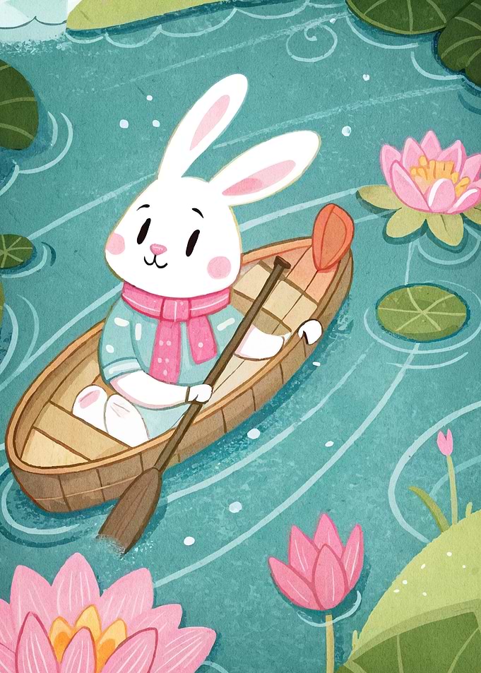 Rabbit in a Boat