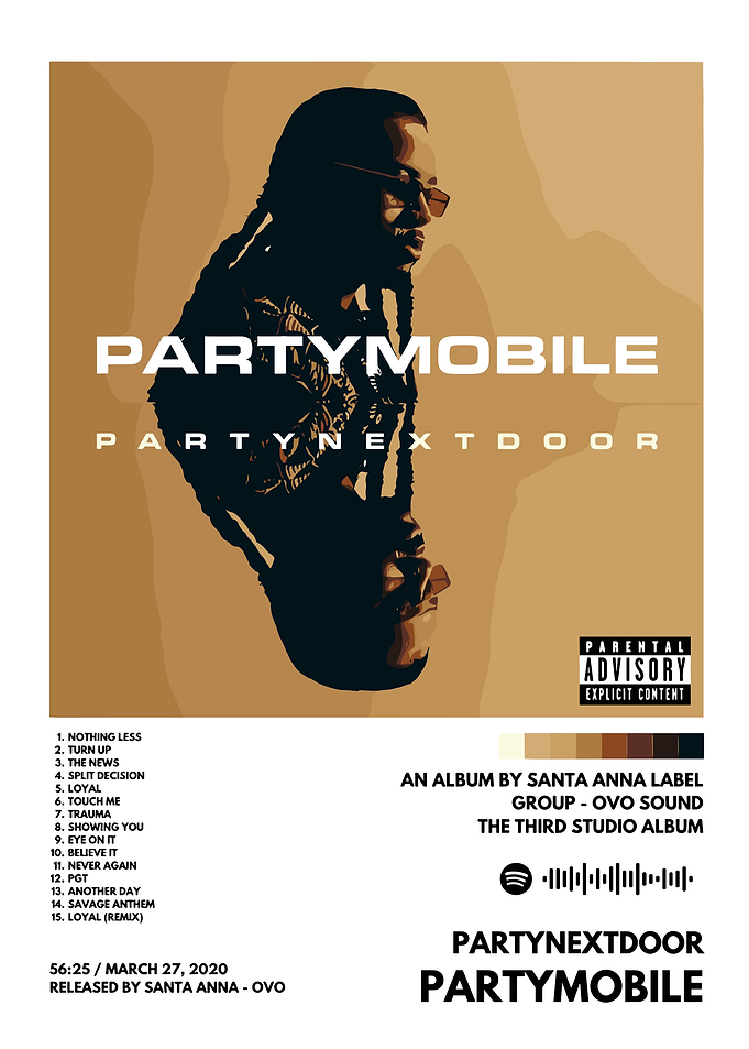 PARTYNEXTDOOR - PARTYMOBILE Album Cover