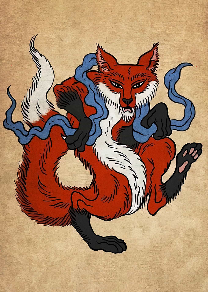 Nine-tailed Fox Illustration