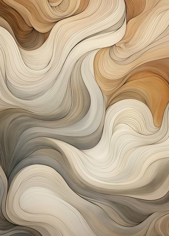 Abstract Flowing Lines Art