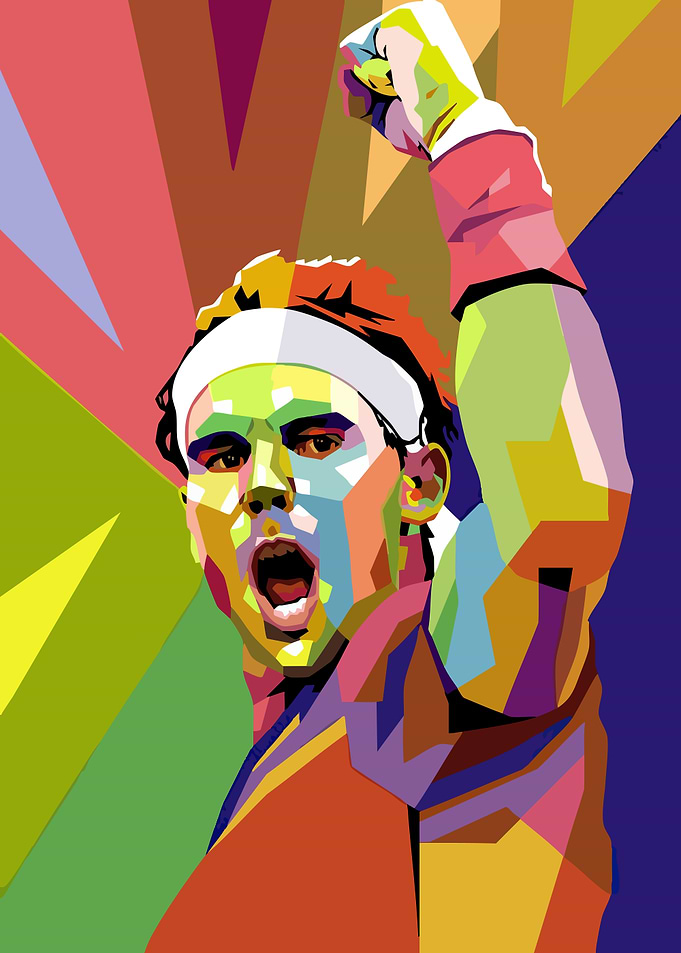 Rafael Nadal Pop Art Celebration