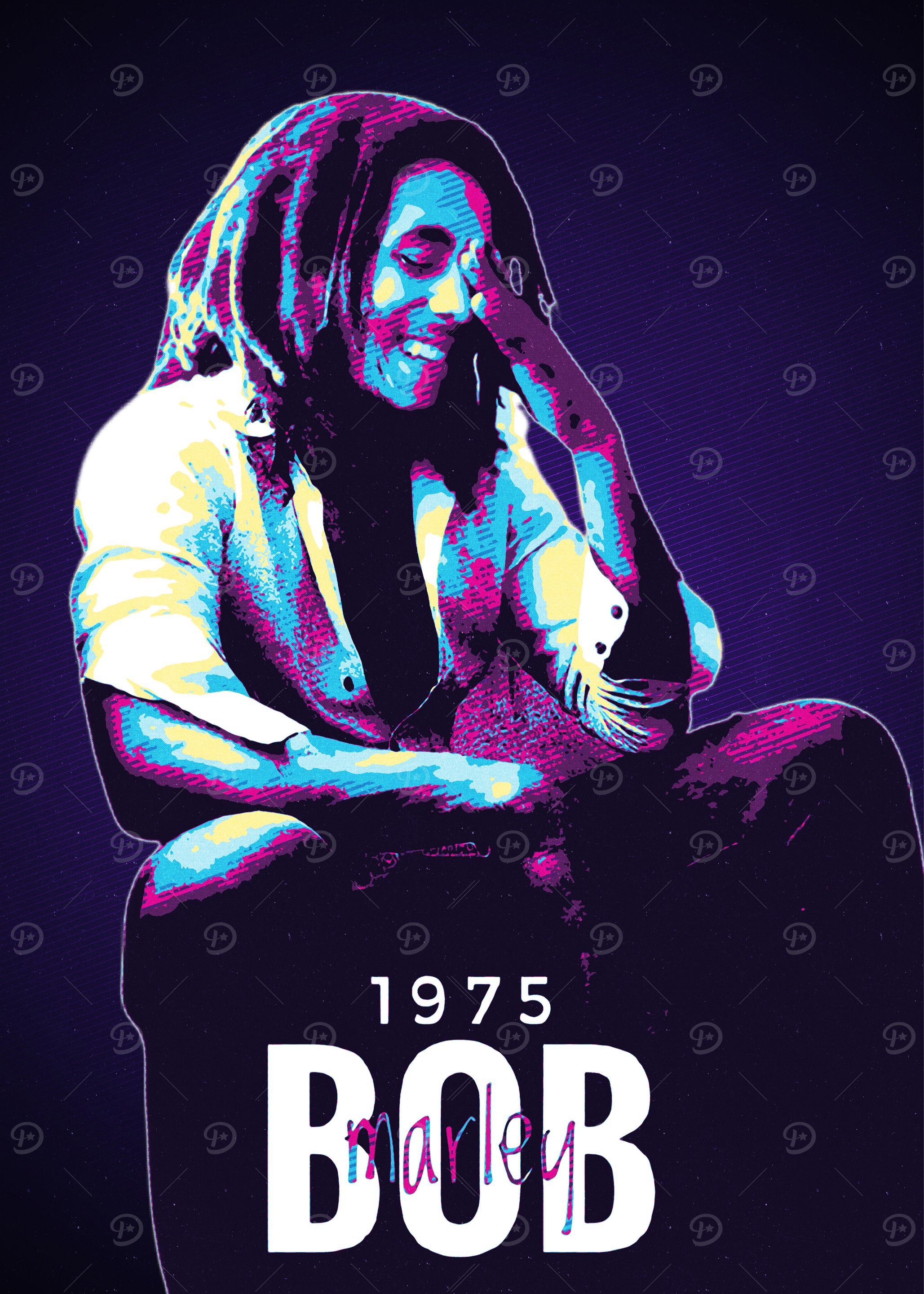 Bob Marley 1975 Portrait