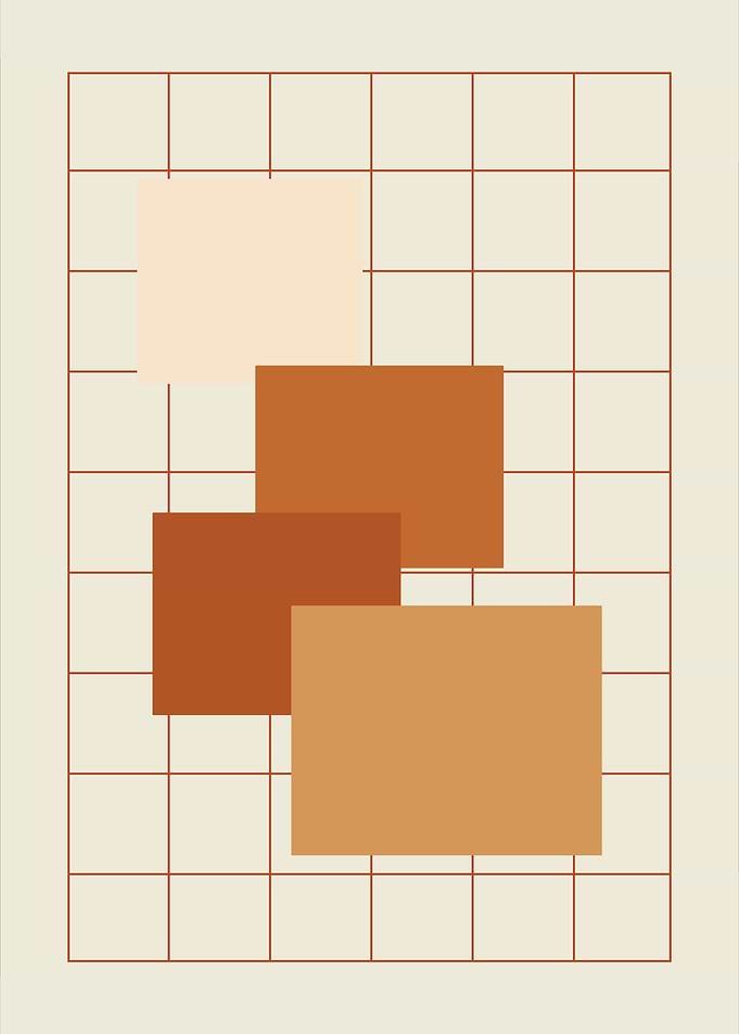 Abstract Brown Tones on Grid