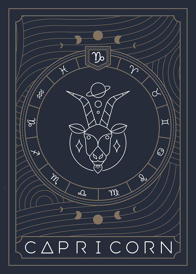 Capricorn Zodiac Sign Art
