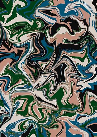 Abstract Swirl Pattern in Earth Tones