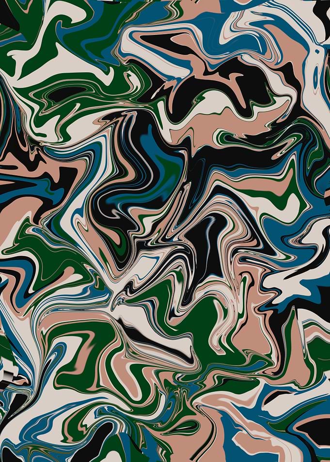 Abstract Swirl Pattern in Earth Tones