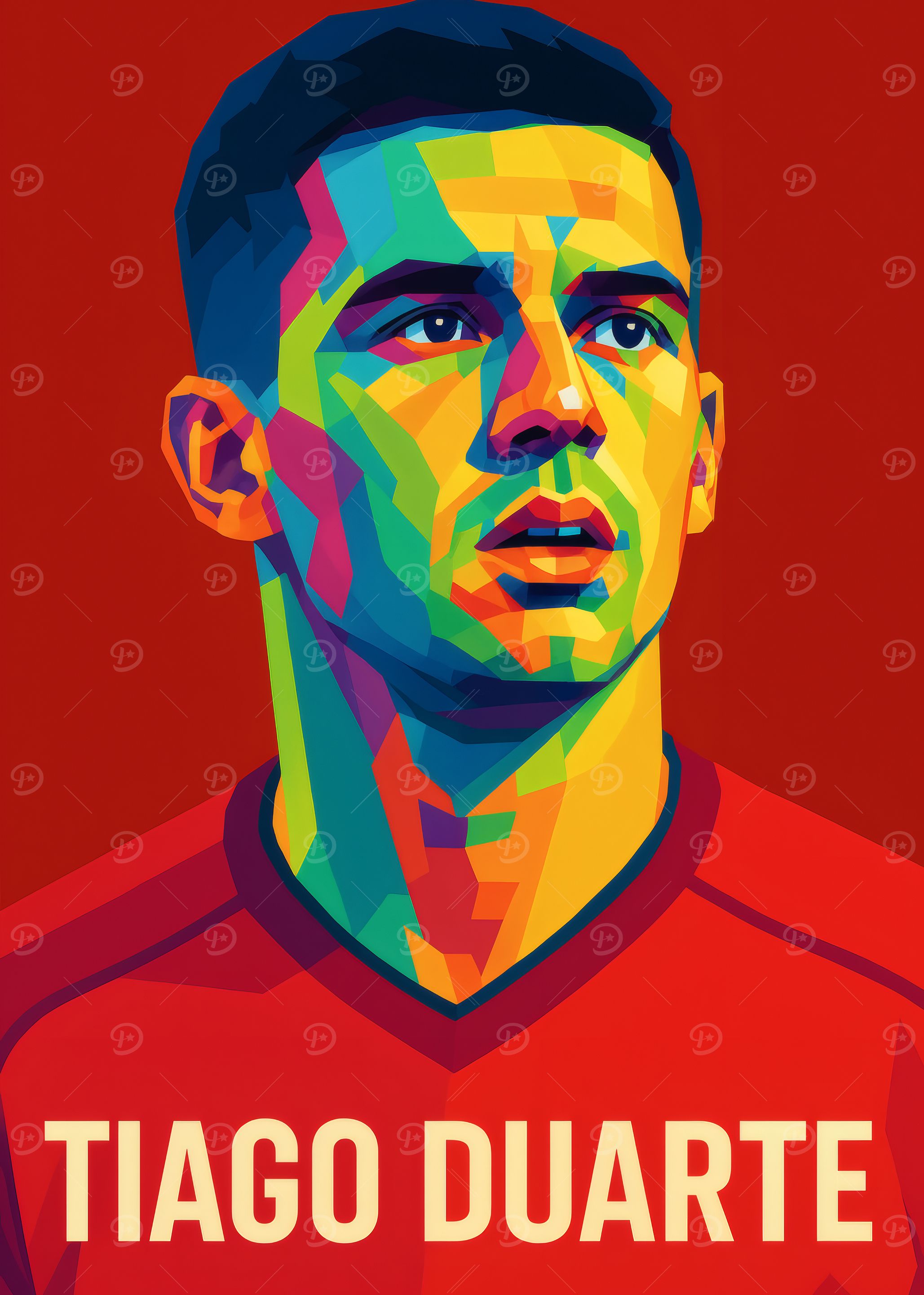 Tiago Duarte Portrait Pop Art