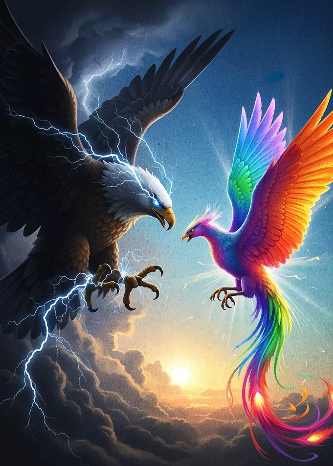 Eagle vs Phoenix: Elemental Clash
