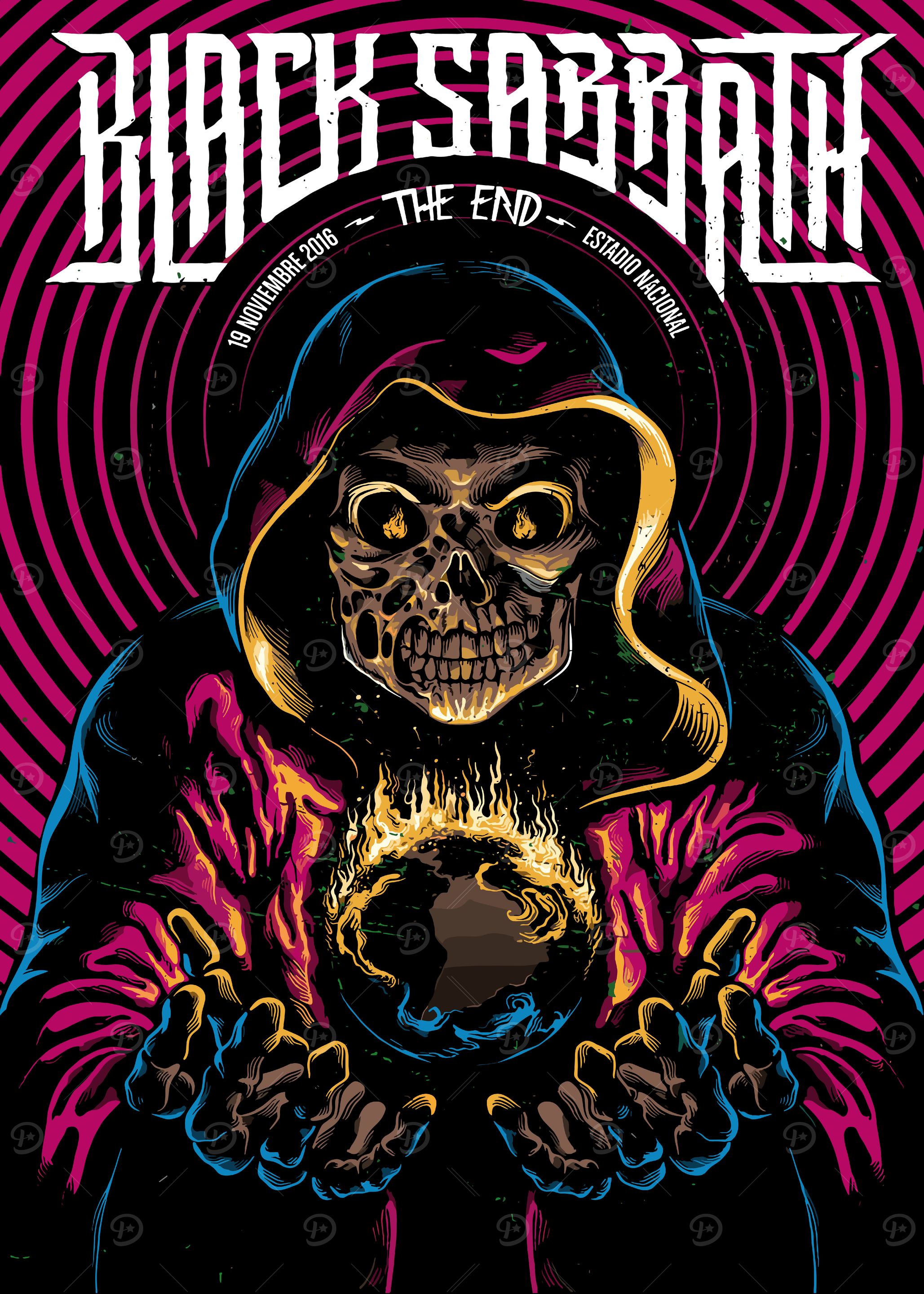 Black Sabbath The End Poster Art