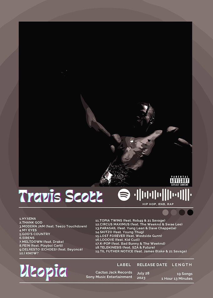 Travis Scott Utopia Album Cover