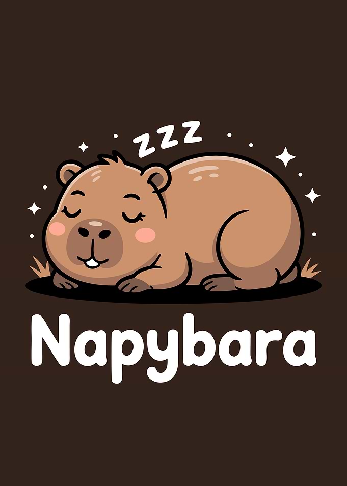 Napybara: Sleeping Capybara Pun