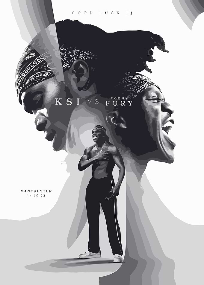 KSI vs Tommy Fury Fight Poster