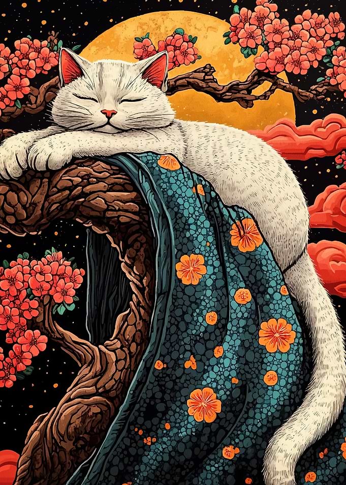 Sleeping Cat Moon
