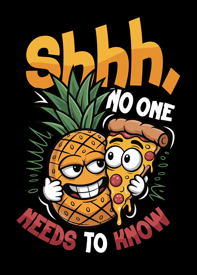 Funny Pineapple Pizza Hawaiian