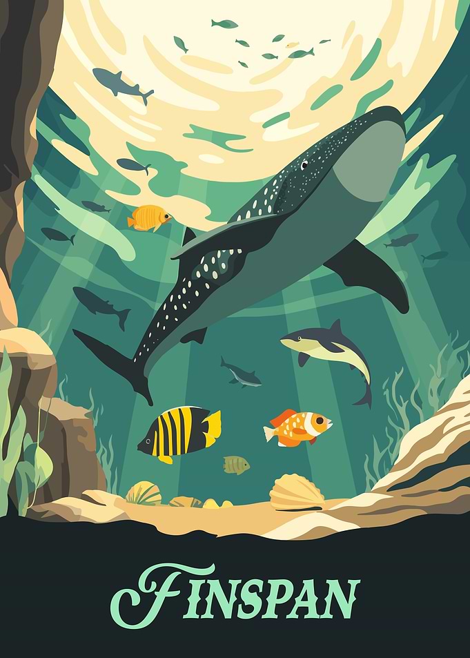 Finspan Board Game Inspired Illustration
