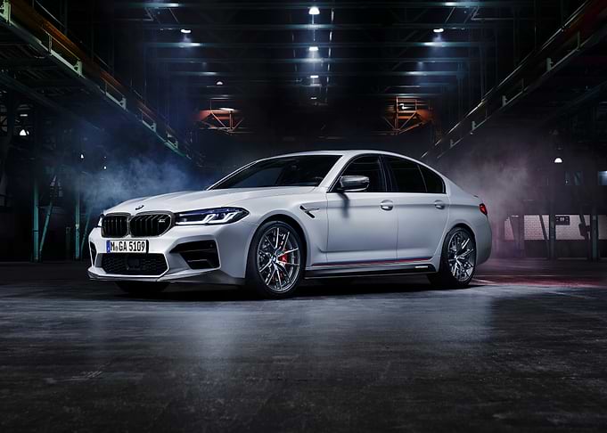 White BMW M5 Sedan Car