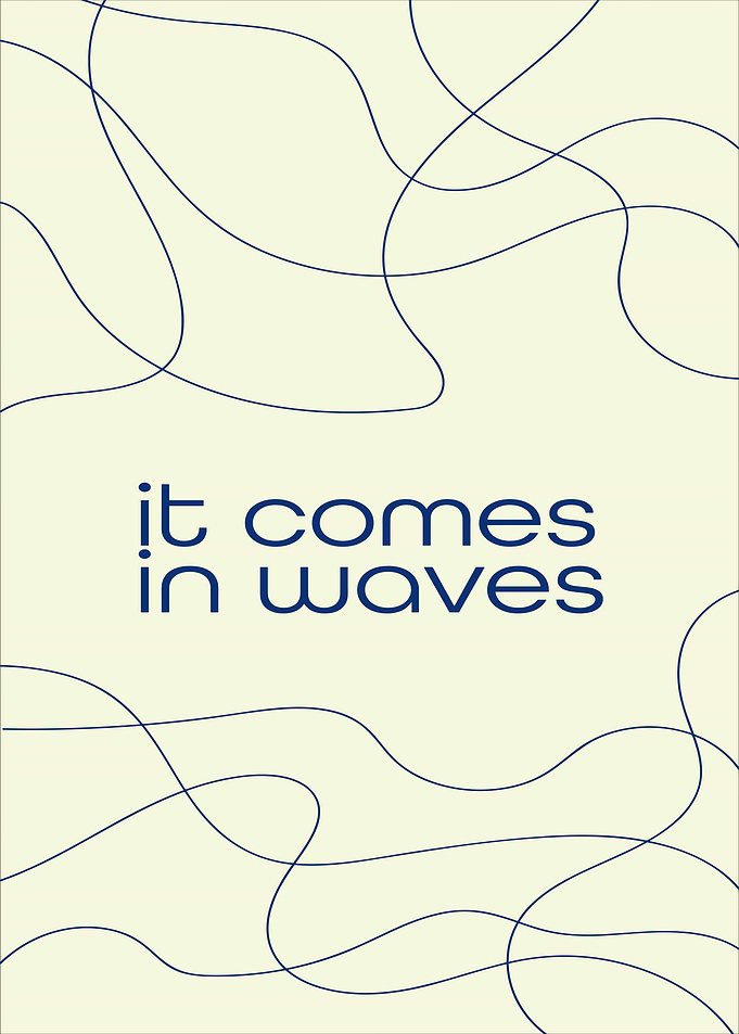 It Comes in Waves Abstract Art
