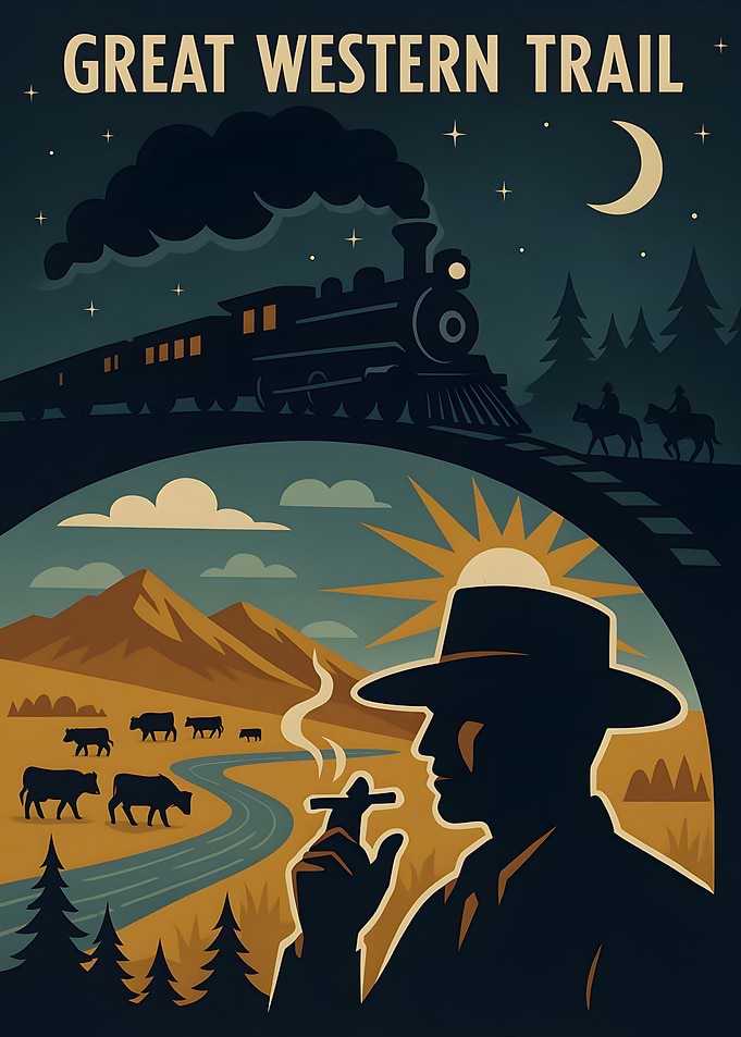 Great Western Trail Illustration
