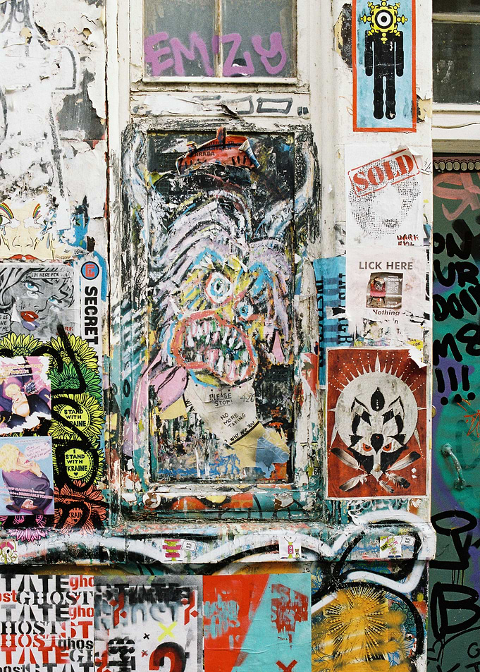 Urban Graffiti Art on Wall