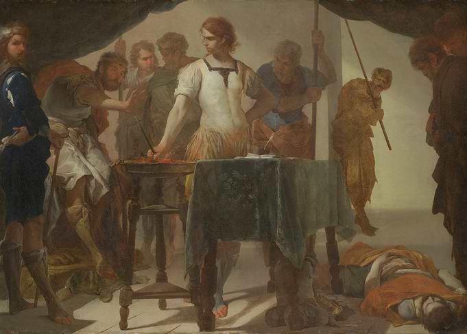 Ancient Scene Painting with Figures