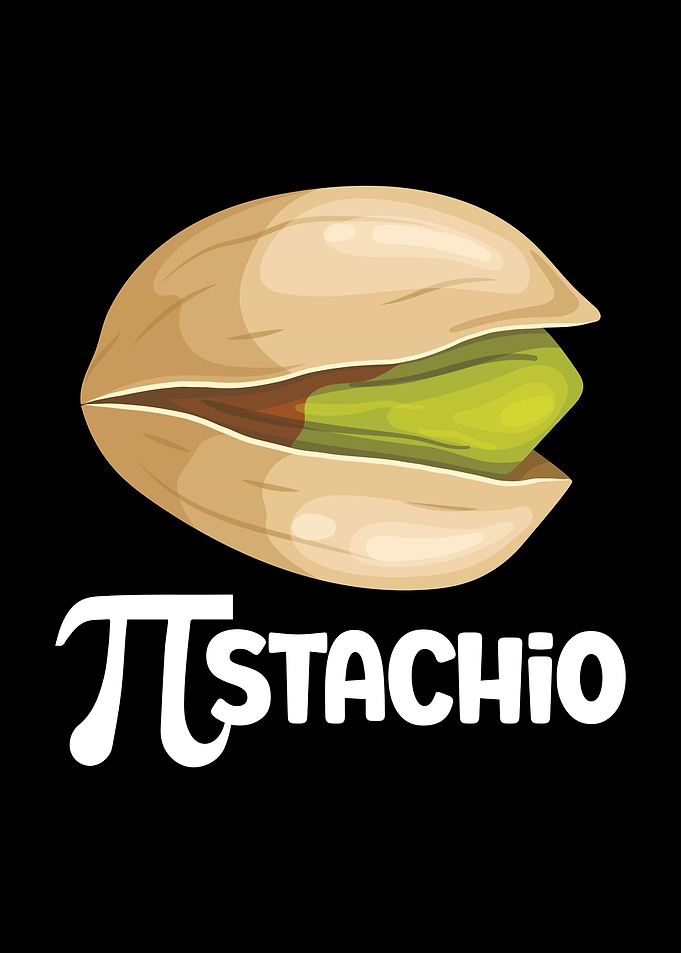 Pistachio Pun Cartoon Pi Day