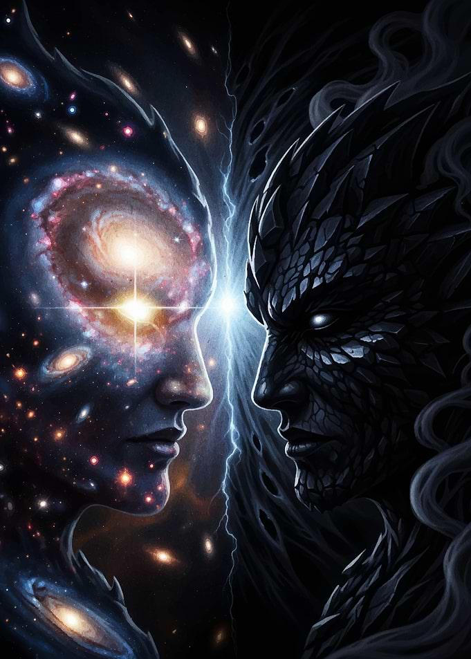 Cosmic Duality: Light and Shadow