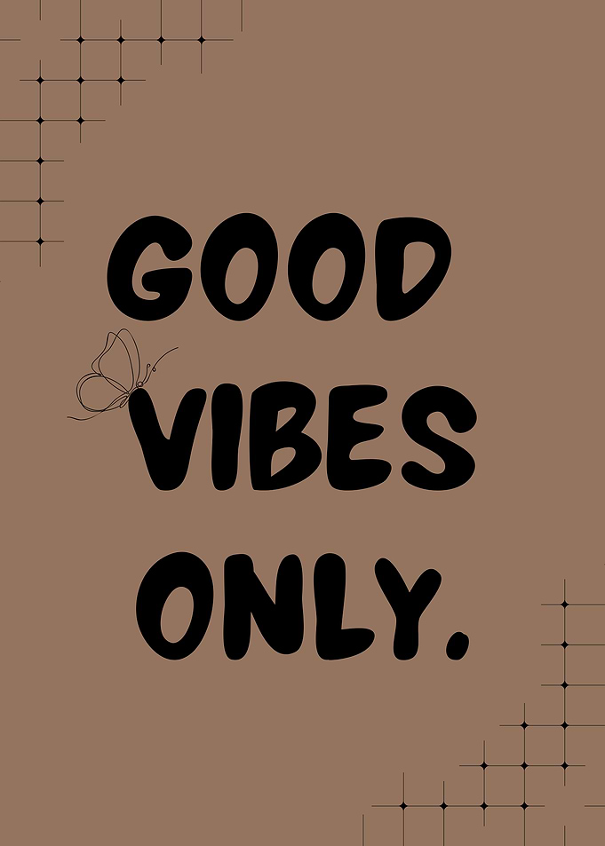 Good Vibes Only Text Art